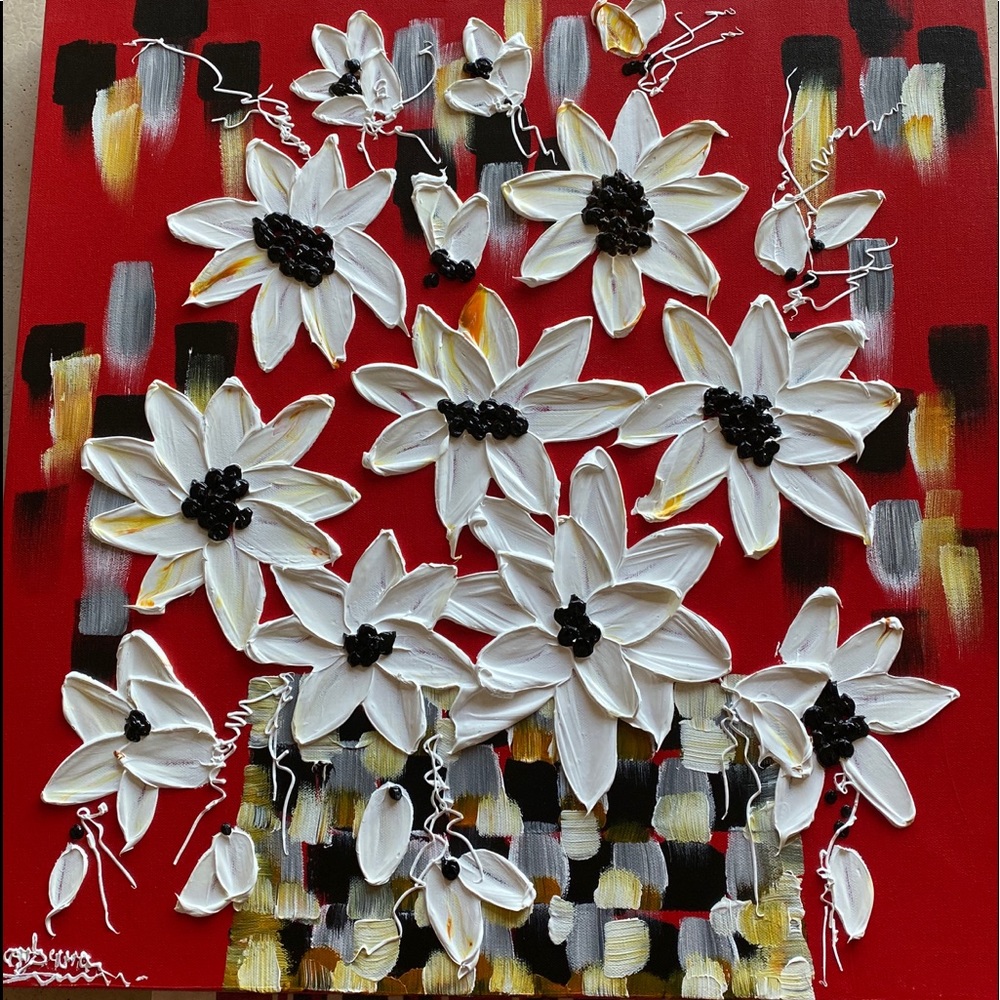 Devoted To You. Original Floral art by Barbara.